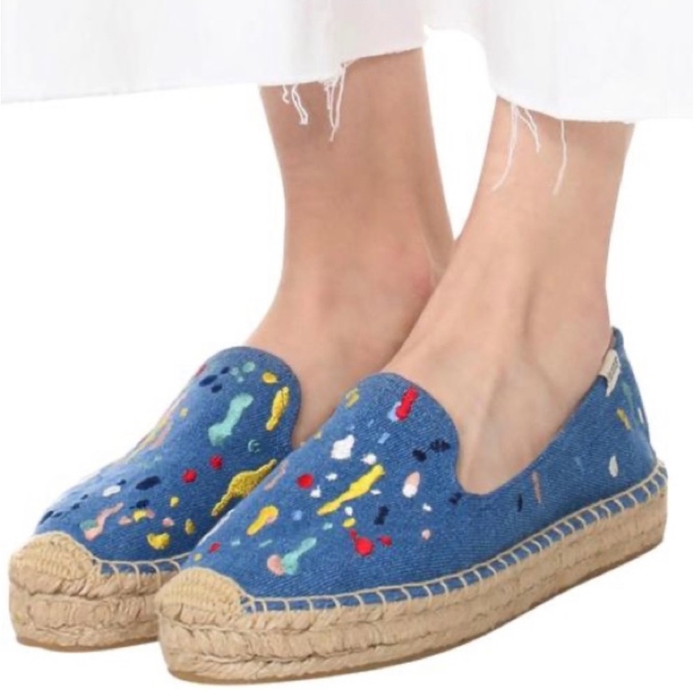Soludos Anthropologie Paint Splatter Espadrille